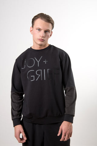 BLACK LOGO SWEATER