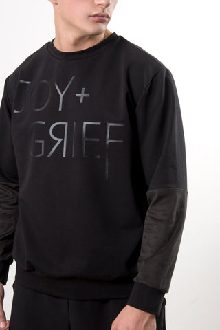 BLACK LOGO SWEATER