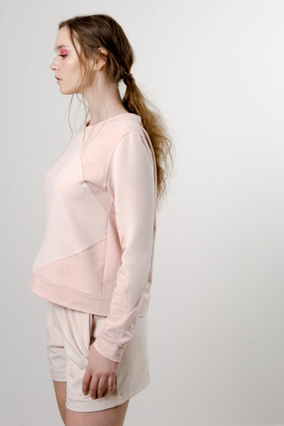 BLUSH HEXAGON SWEATER